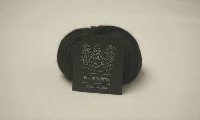 Eco Puna Black 100% Black Baby Alpaca